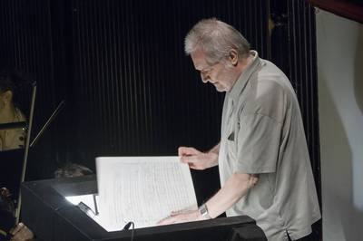 Eötvös Péter a próbán - © theater.hu - Ilovszky  Béla