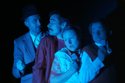 Tóth László, Trill Zsolt, Szűcs Nelli, Fehér Laci - © theater.hu - Ilovszky  Béla